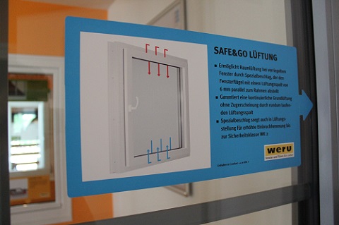 Weru-Fenster, Safe and go Lüftung, Heise, Ausstellung